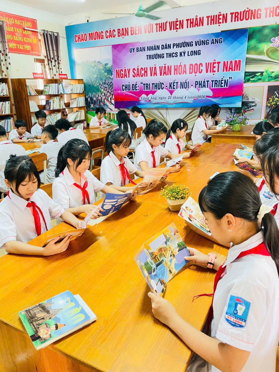 Ngày sách và văn hóa đọc Việt Nam 2026 - Trường THCS Kỳ Long.